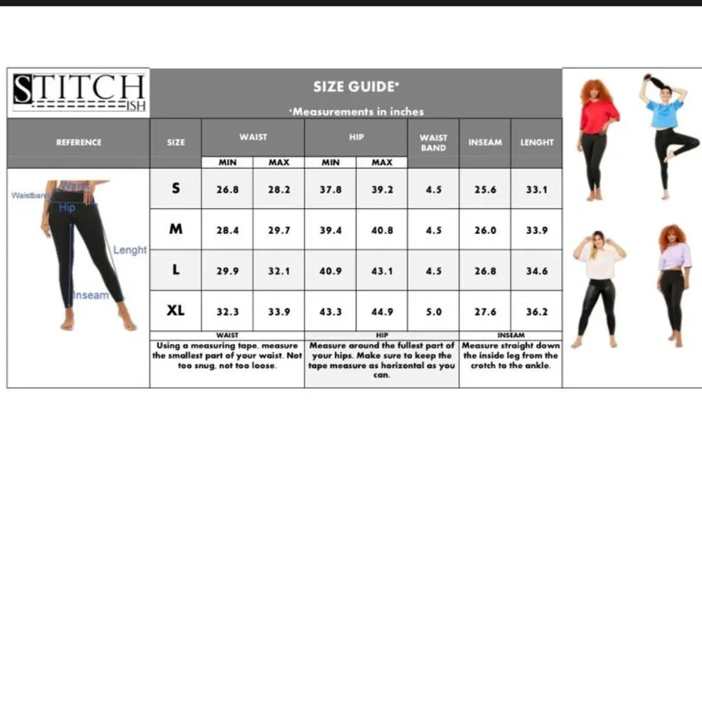 STITCH-ISH & CO. High Waist Performance Leggings - Picture 5 of 5